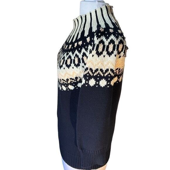 525 America Fair Isle Nordic Mock Neck, Large. Icelandic. - Picture 7 of 13